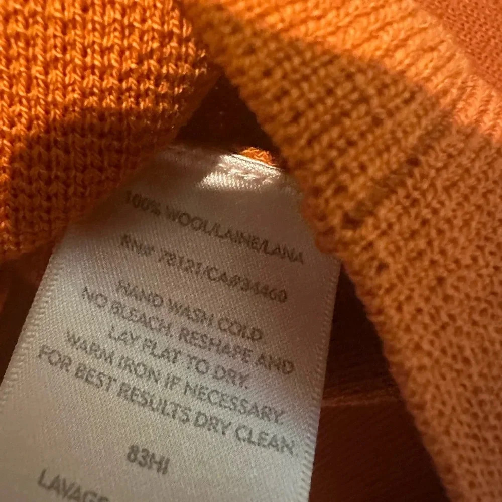 Burnt orange Eileen Fisher cardigan - Picture 4 of 4